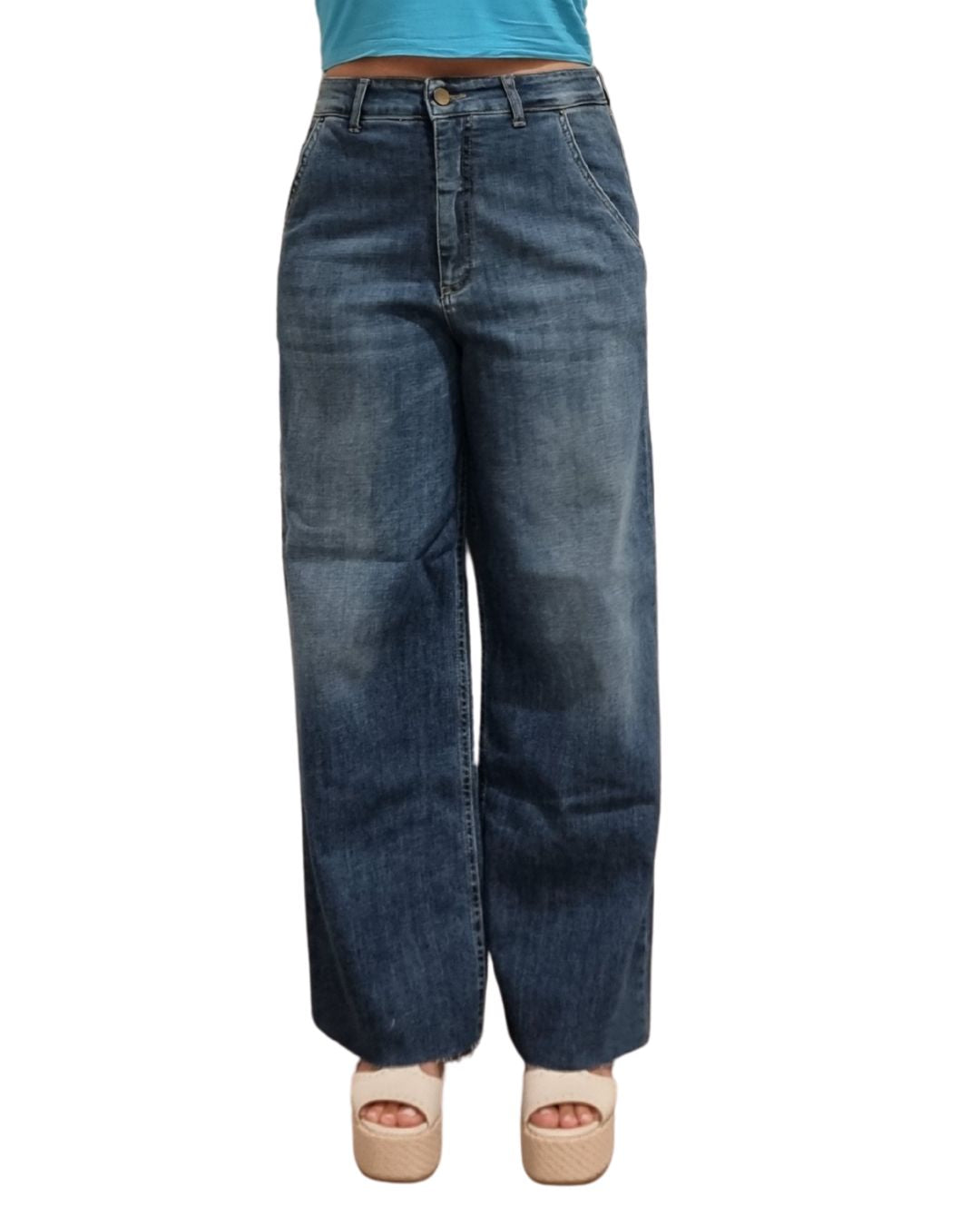 Jeans modello GoldenWork Noir'n'bleu