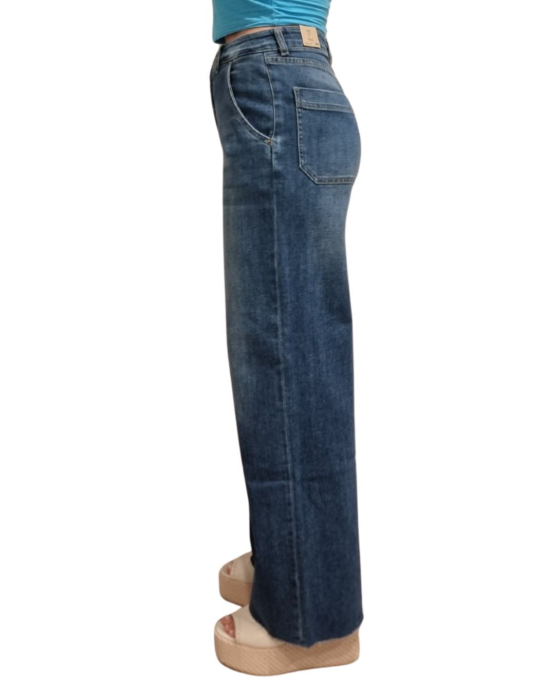 Jeans modello GoldenWork Noir'n'bleu