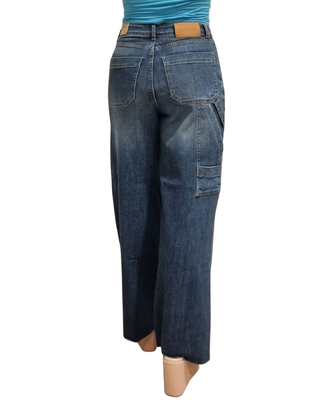 Jeans modello GoldenWork Noir'n'bleu