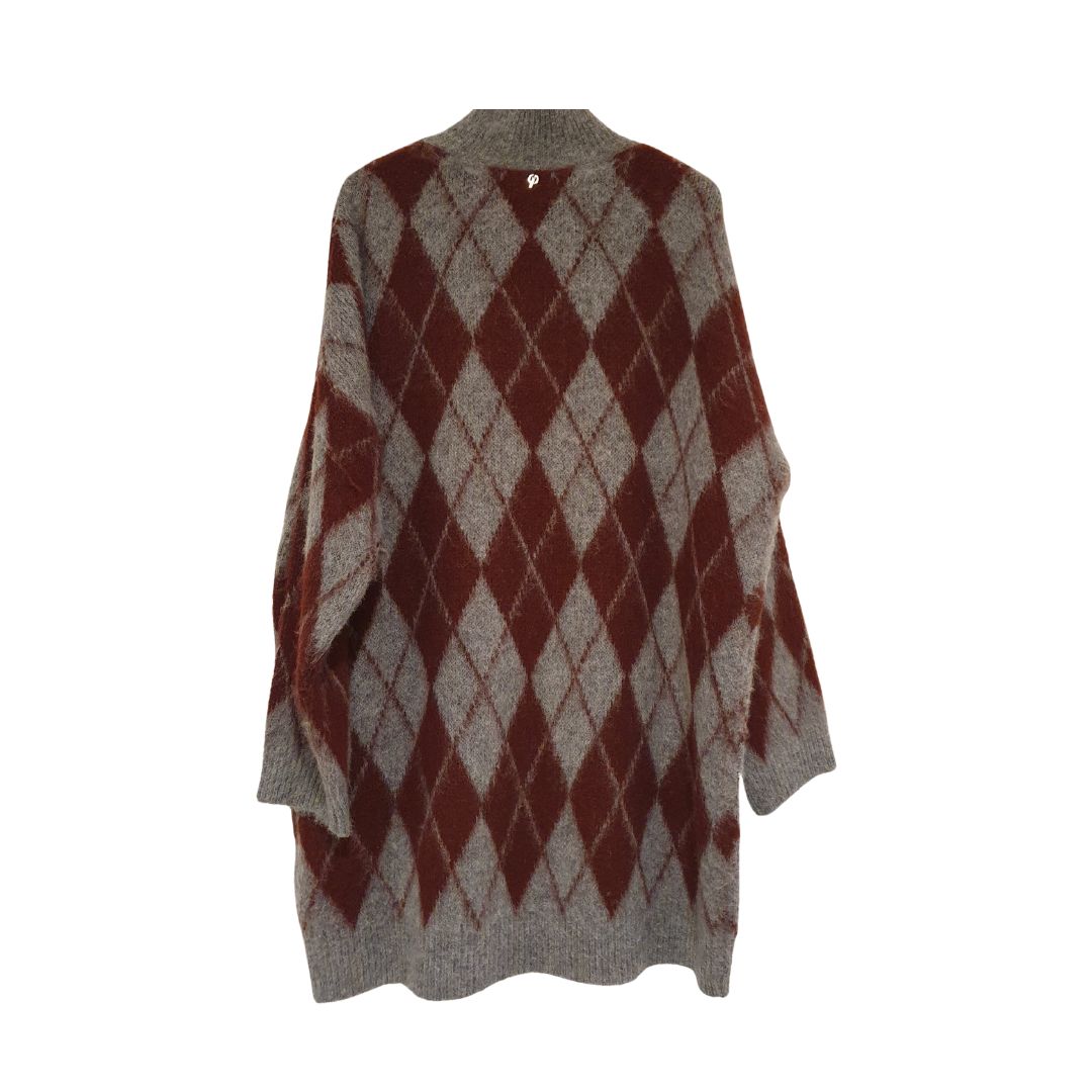 Maglione lungo a rombi Philia Loft