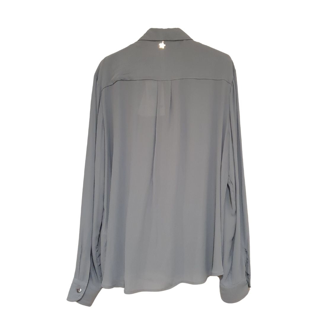 Camicia in viscosa con jabot Souvenir