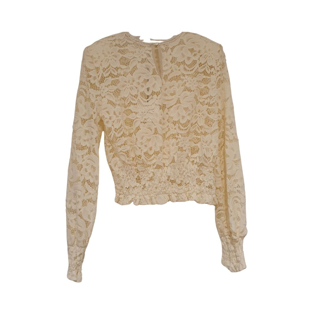 Blusa in pizzo ricamato Tensione In