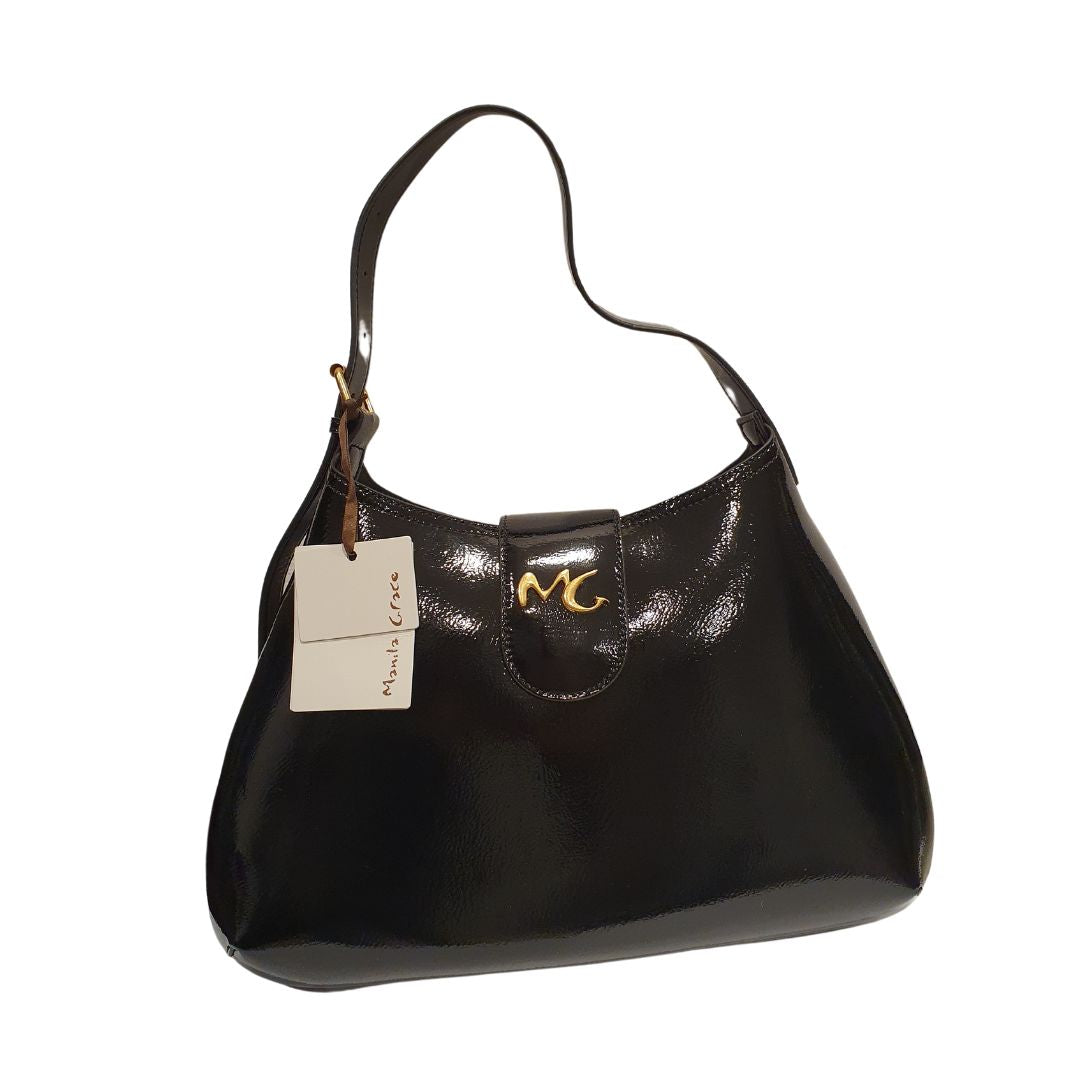 Borsa a spalla in vernice Manila Grace
