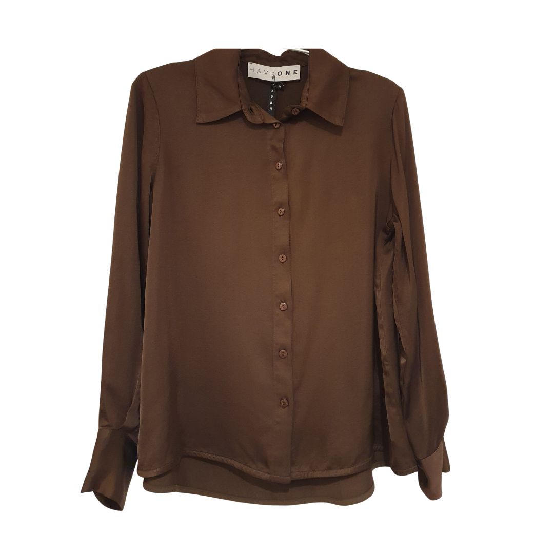 Camicia in viscosa lucida HaveOne