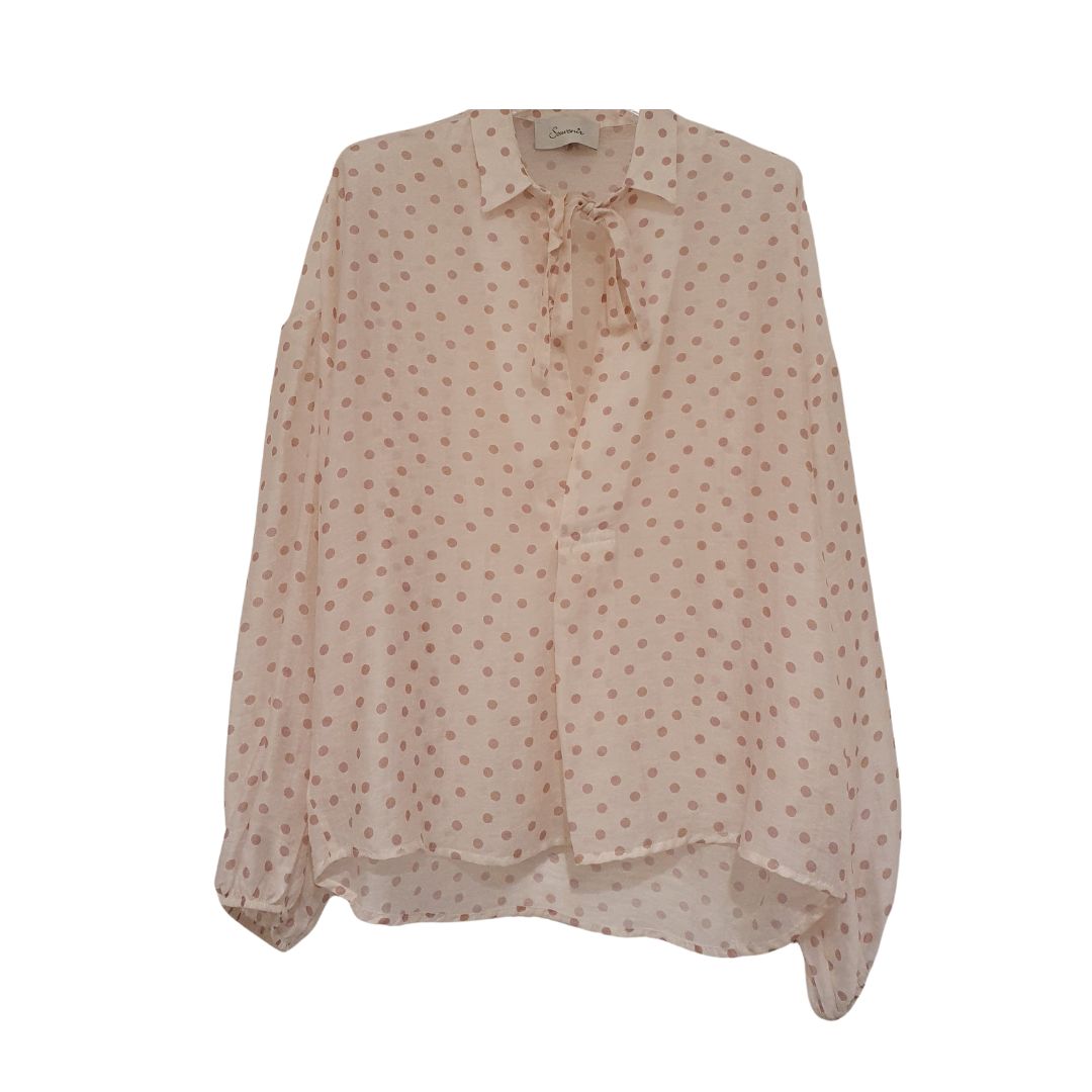 Blusa scollo a v a pois Souvenir