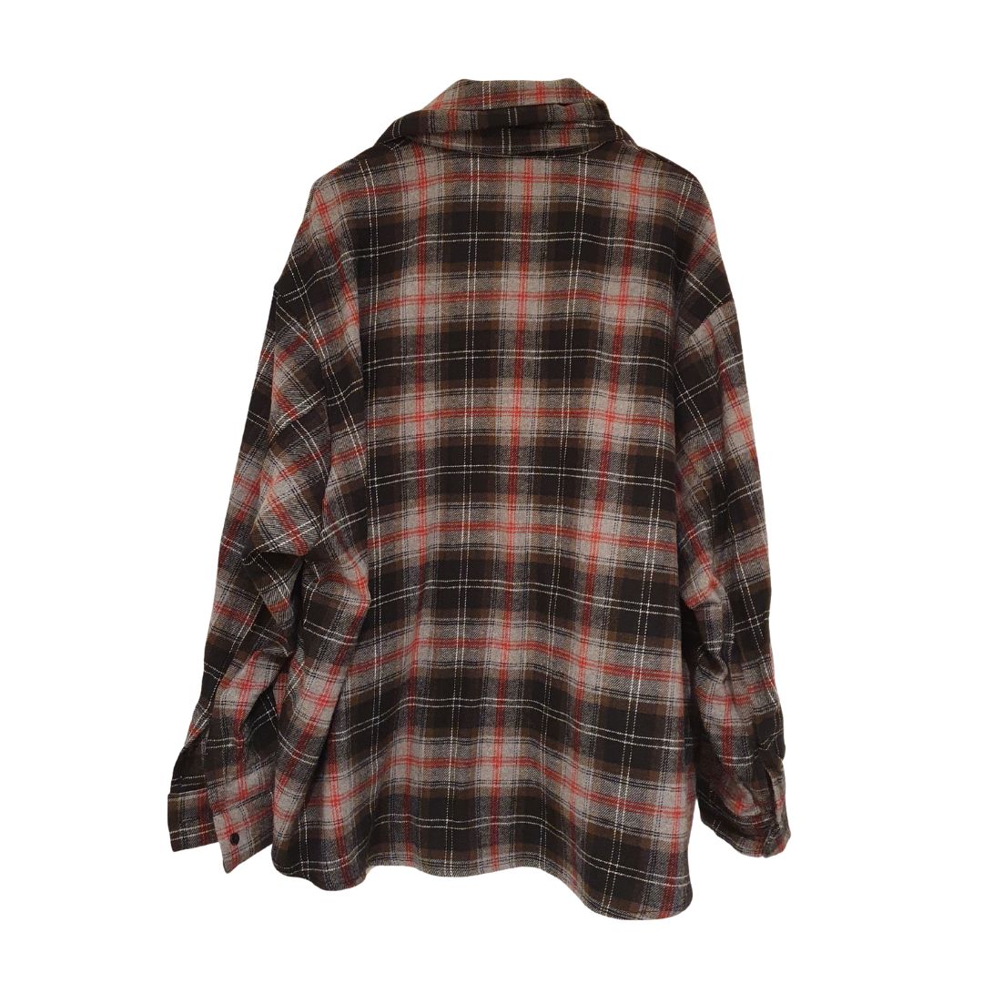 Camicia check in flanella con sciarpa HaveOne