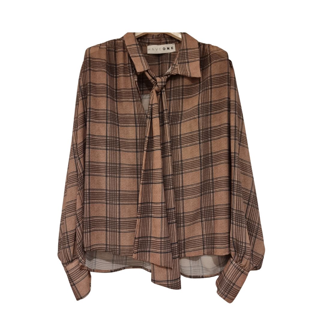 Camicia a quadri con fusciacca HaveOne