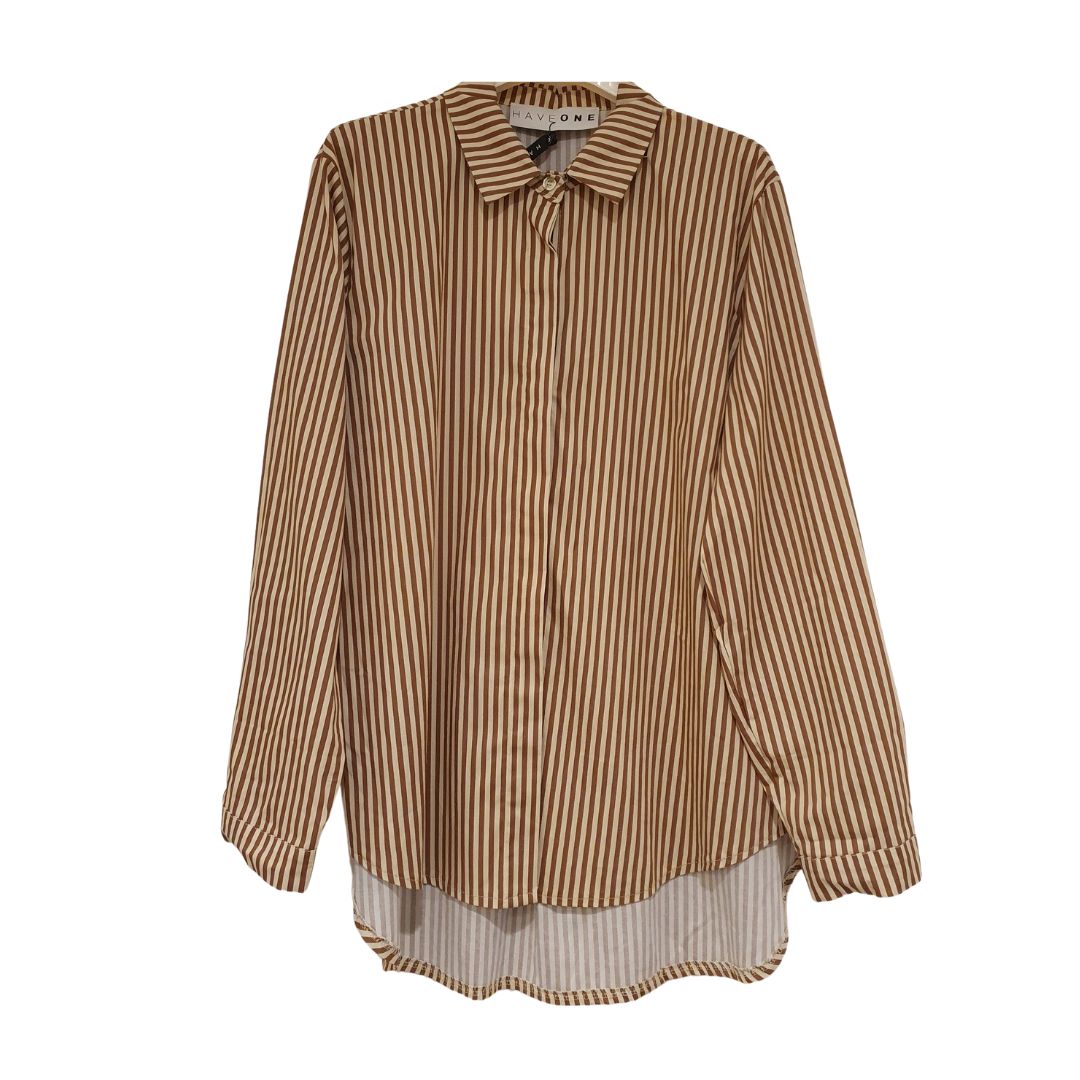 Camicia rigata biscotto HaveOne