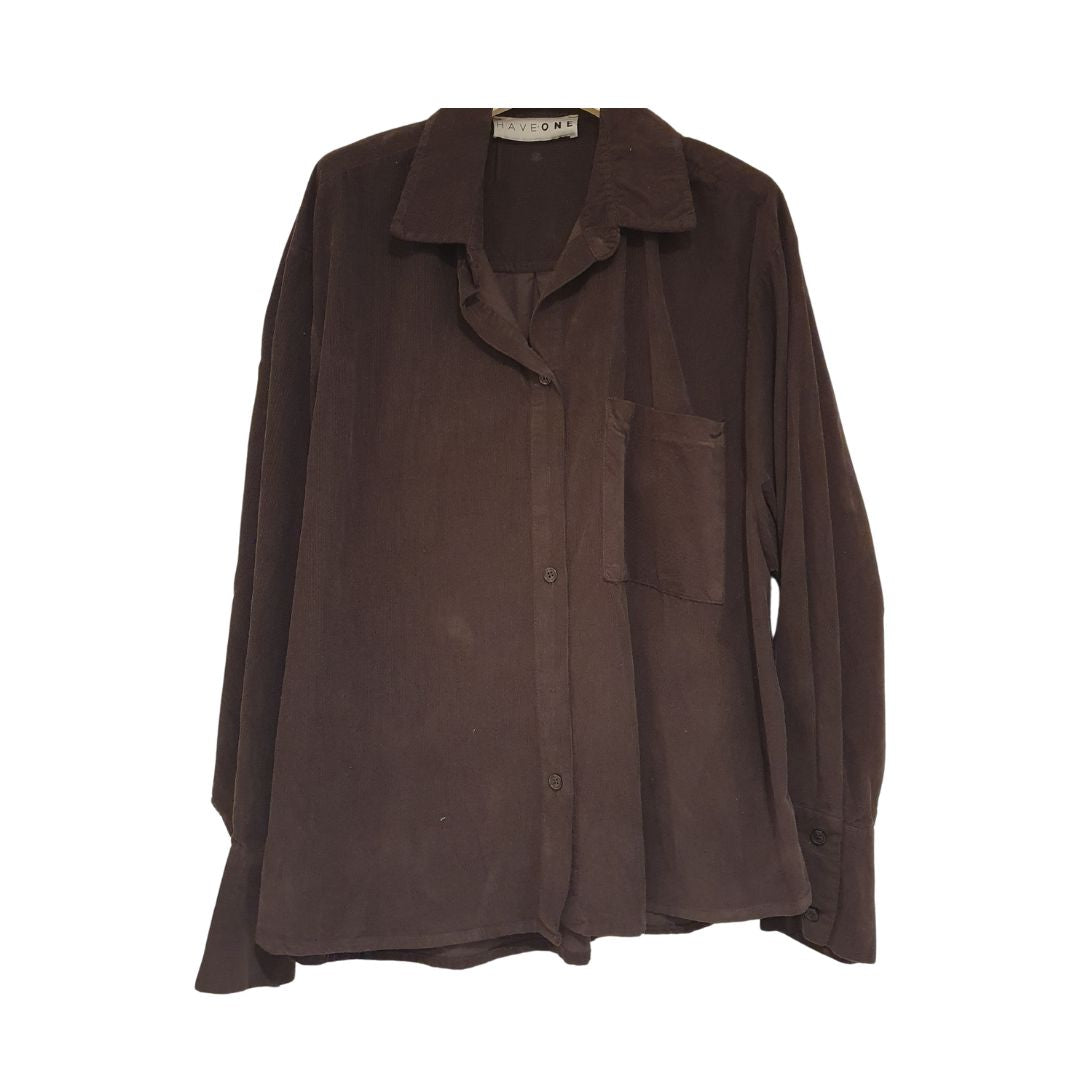 Camicia over in velluto HaveOne