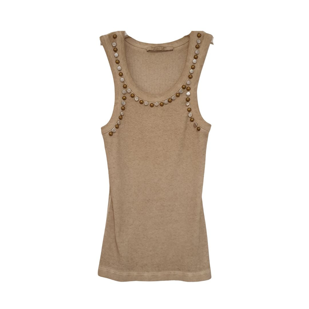 Canotta in costine con borchie Philia Loft