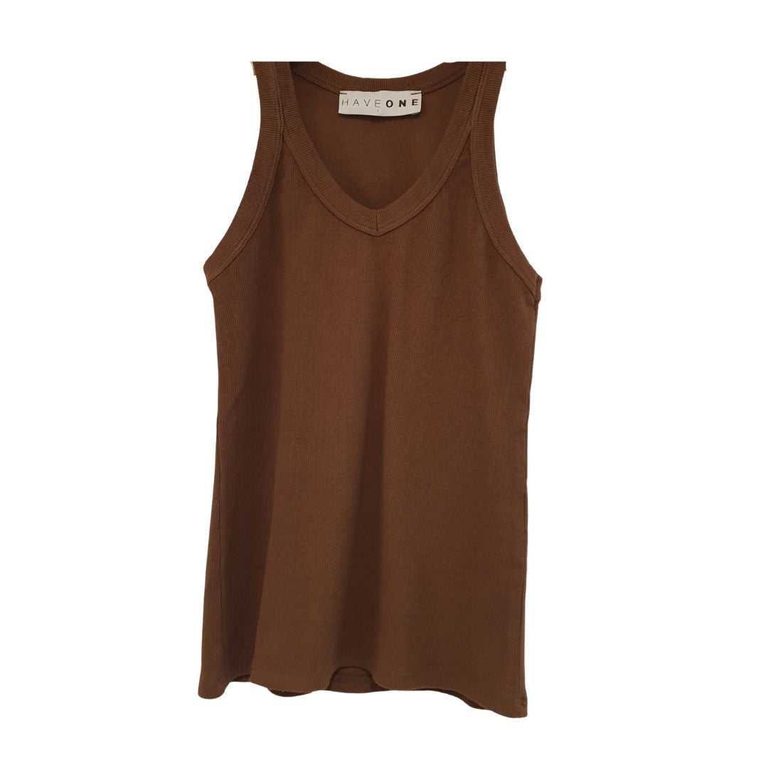 Canotta scollo a v in costina HaveOne