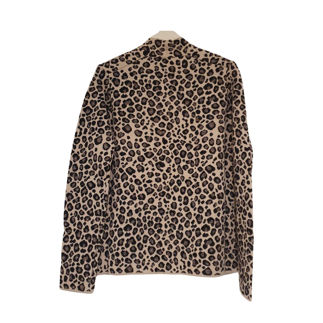 Cardigan jacquard con cintura Alessia Santi