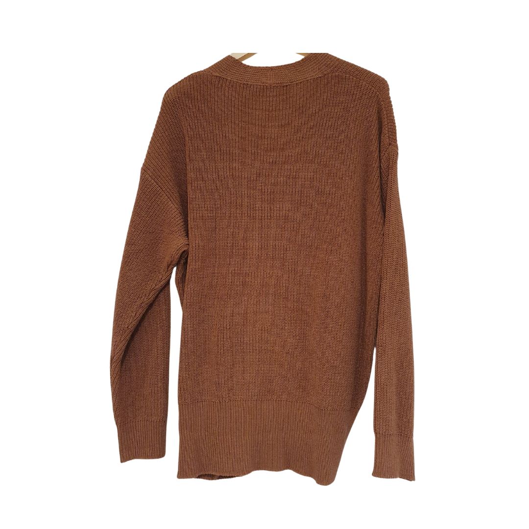 Cardigan in cotone con abbottonatura asimmetrica HaveOne