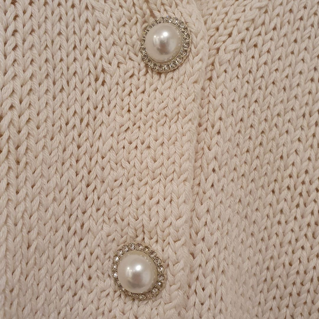 Cardigan con bottoni gioiello HaveOne