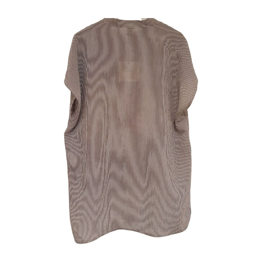 Blusa rigata con paillettes Tensione In