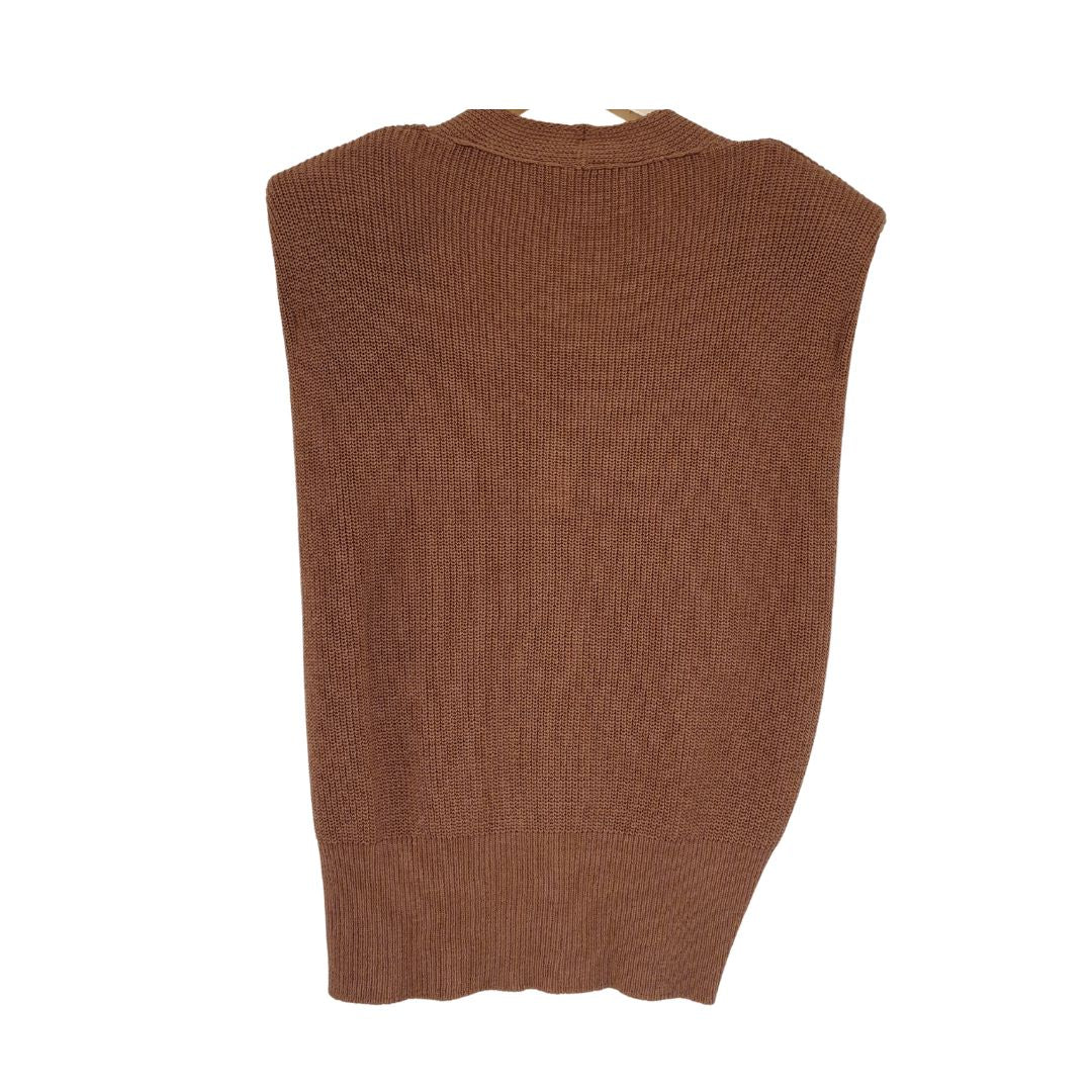 Gilet in cotone con abbottonatura asimmetrica HaveOne