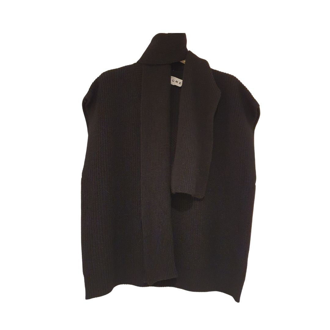 Gilet in lana con sciarpa HaveOne
