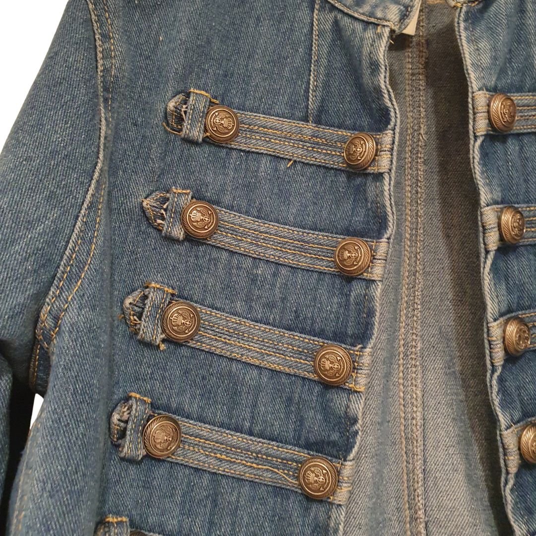 Giacca napoleone in denim Tensione In