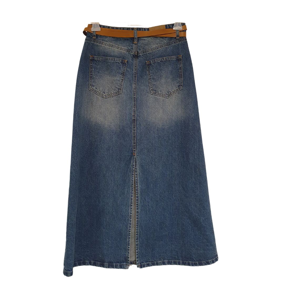 Gonna in denim con cintura Souvenir