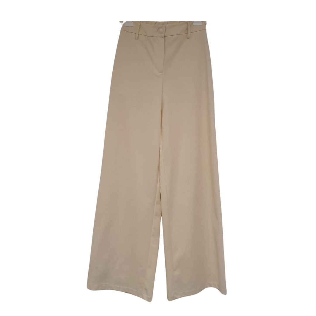 Pantalone a vita alta in jersey Crochè