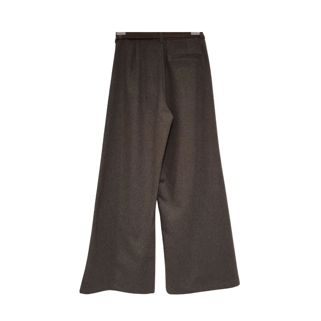 Pantapalazzo grigio con cintura Souvenir