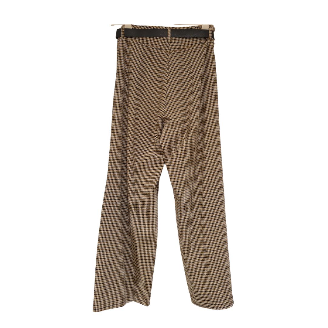 Pantalone largo pied de poule con pieghe HaveOne
