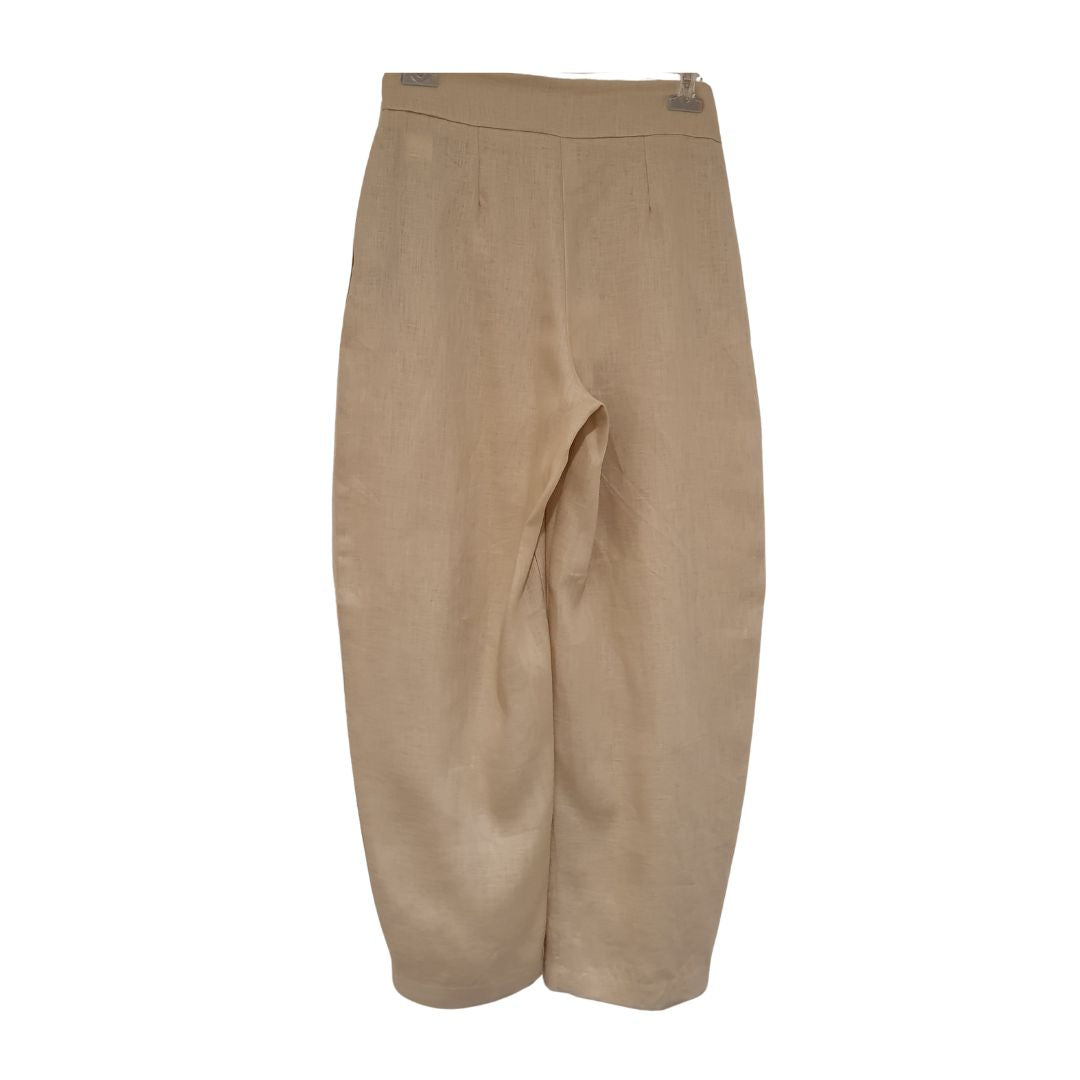 Pantalone in lino con pinces Tensione In