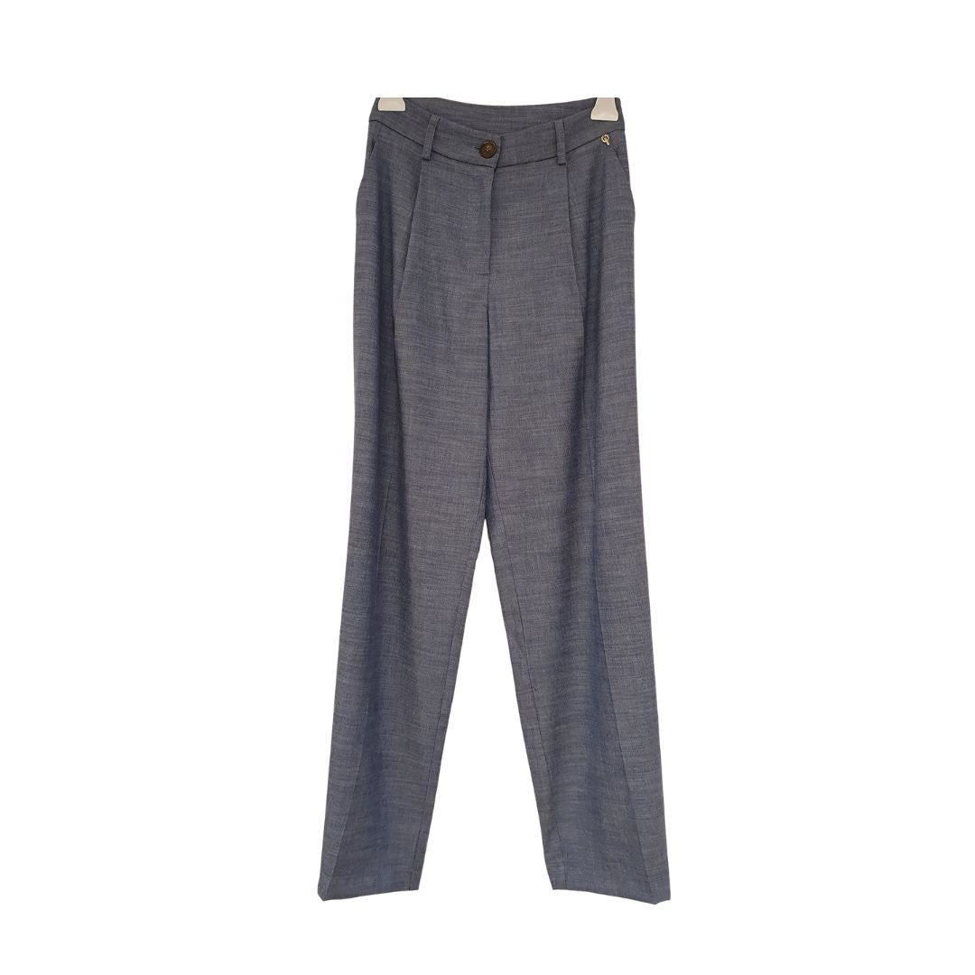 Pantalone a vita alta con pinces Philia Loft