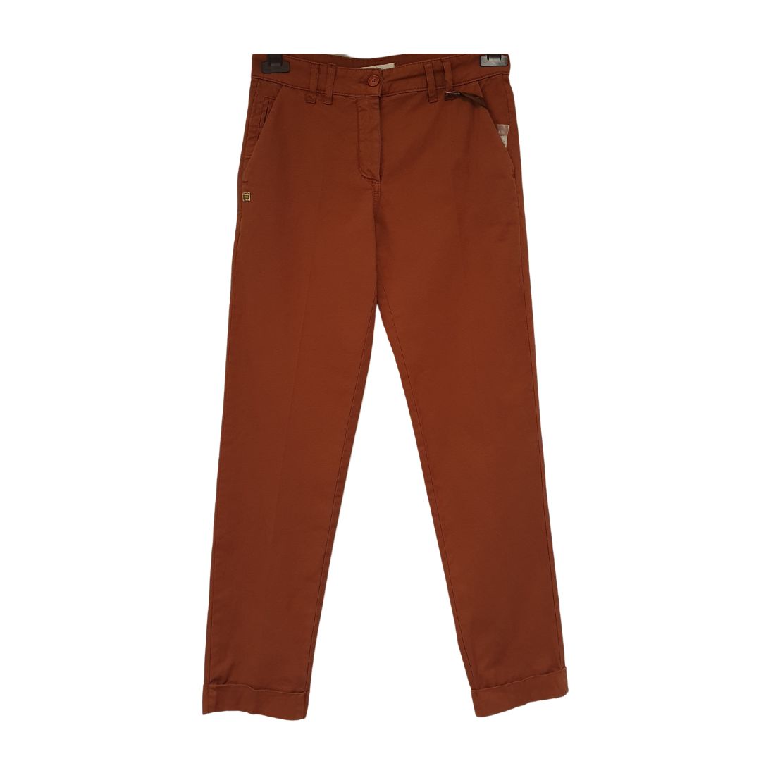 Pantalone chino ruggine Manila Grace