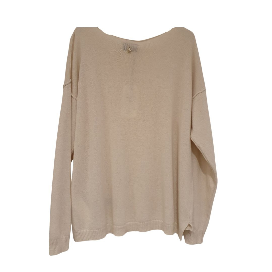 Maglia in lana scollo a barchetta Souvenir