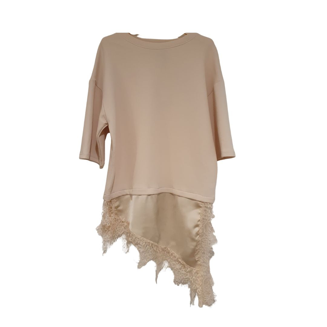 Felpa bitessuto con pizzo HaveOne