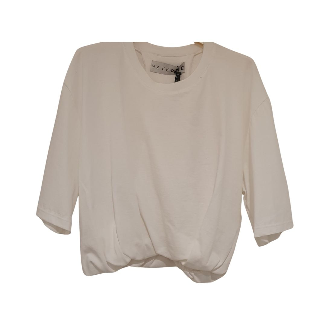 T-shirt con arricciatura HaveOne