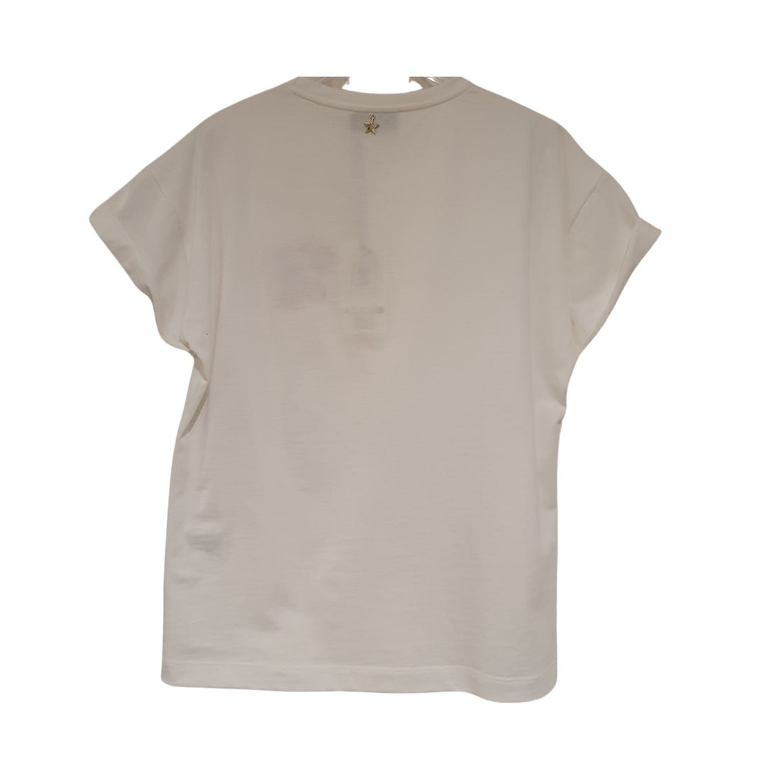 T-shirt girocollo con ricamo Souvenir