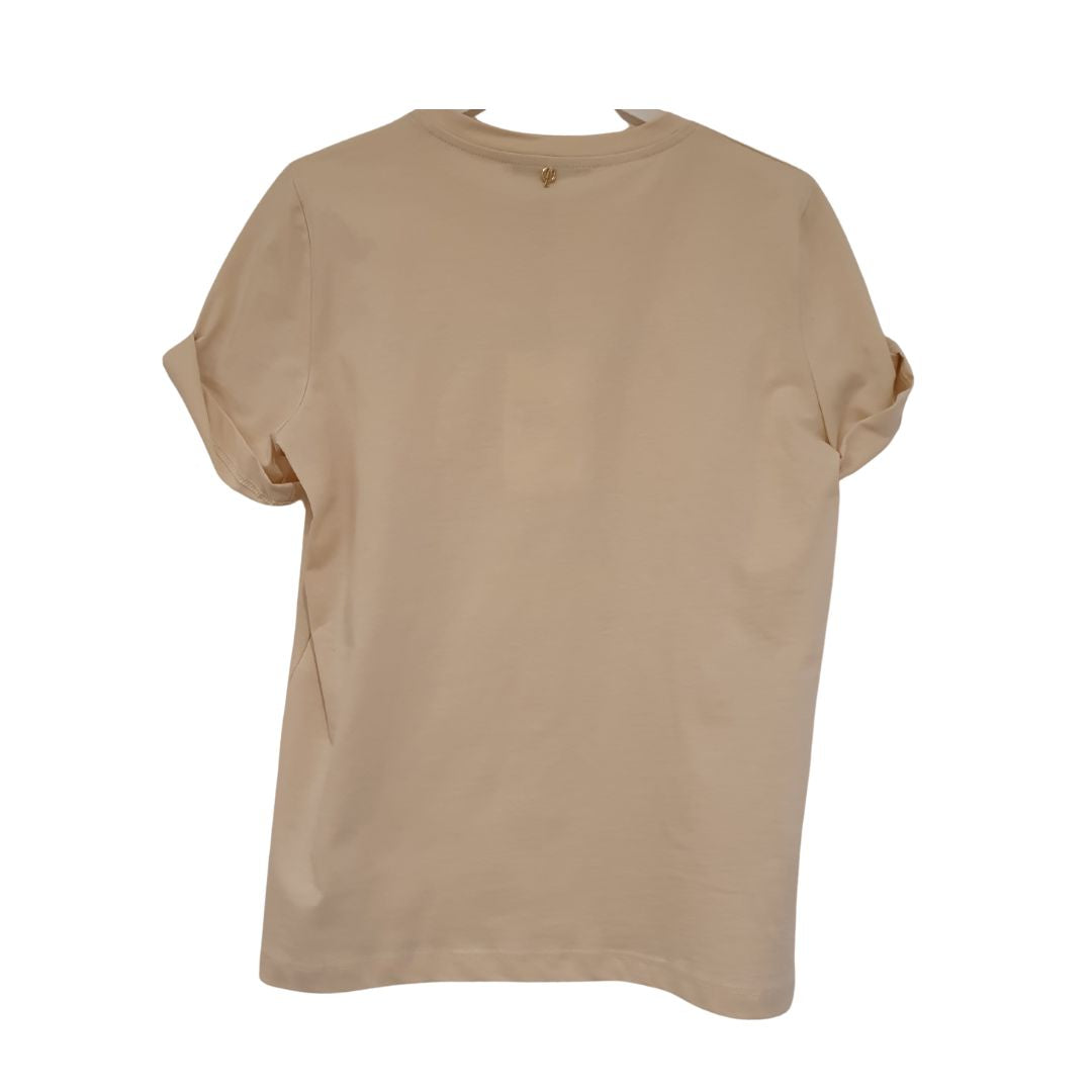 T-shirt con scritta e borchie Philia Loft