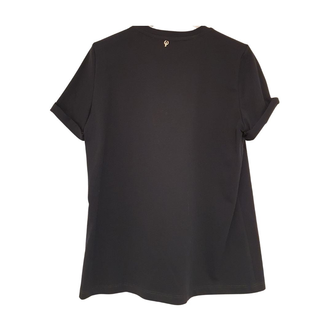 T-shirt con scritta e borchie Philia Loft