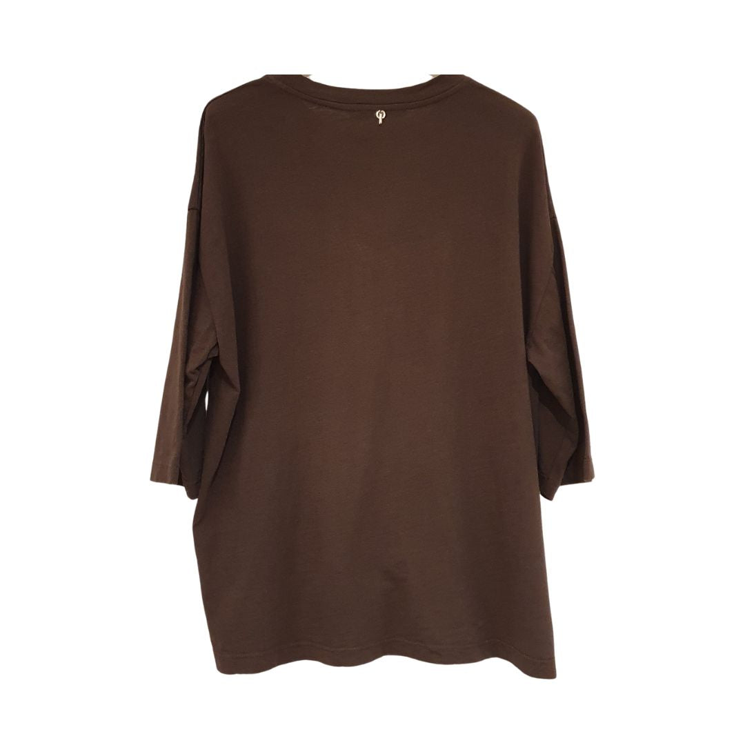 T-shirt moro in cotone fiammato Philia Loft