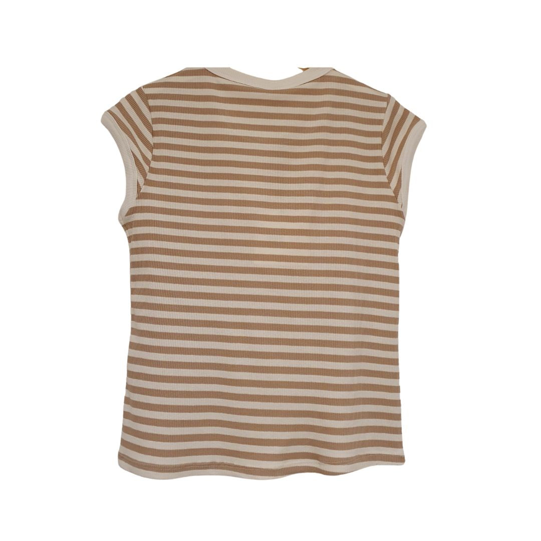 T-shirt in costina rigata Tensione In