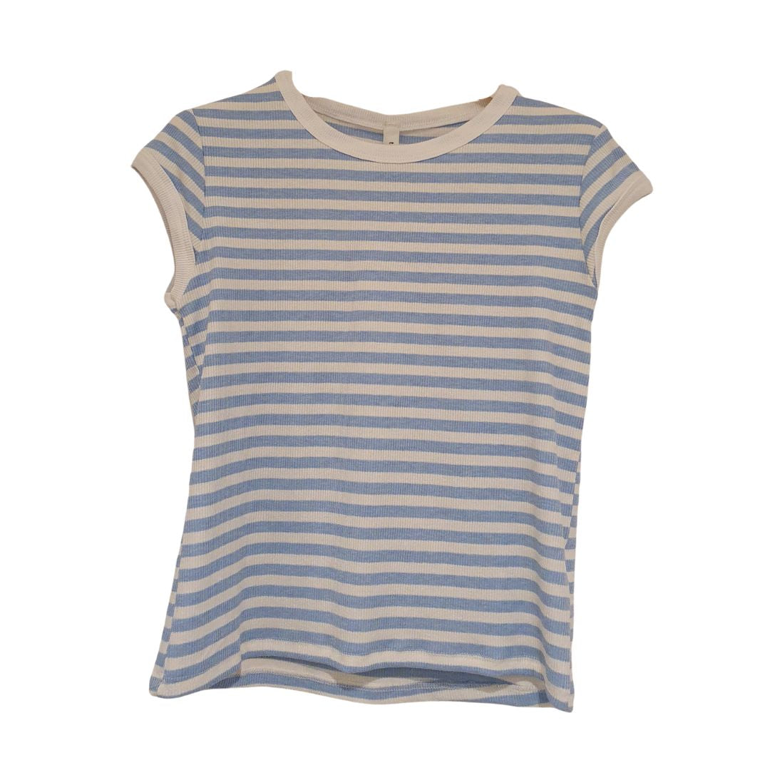 T-shirt in costina rigata Tensione In