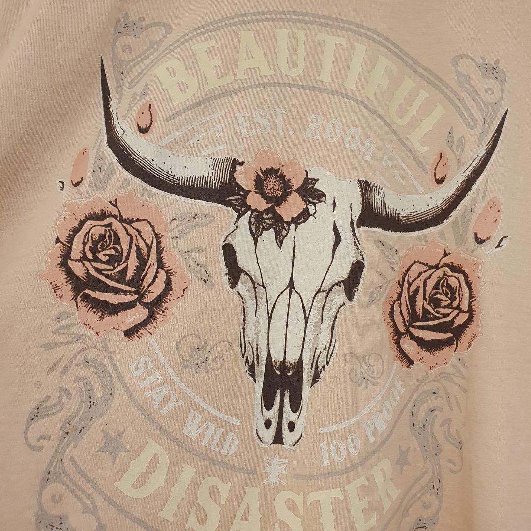 T-shirt over in cotone con stampa HaveOne