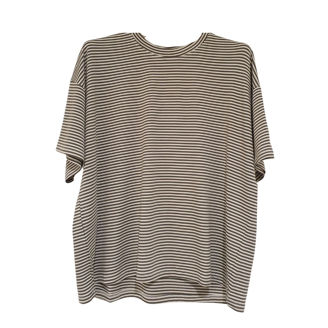 T-shirt rigata in viscosa HaveOne