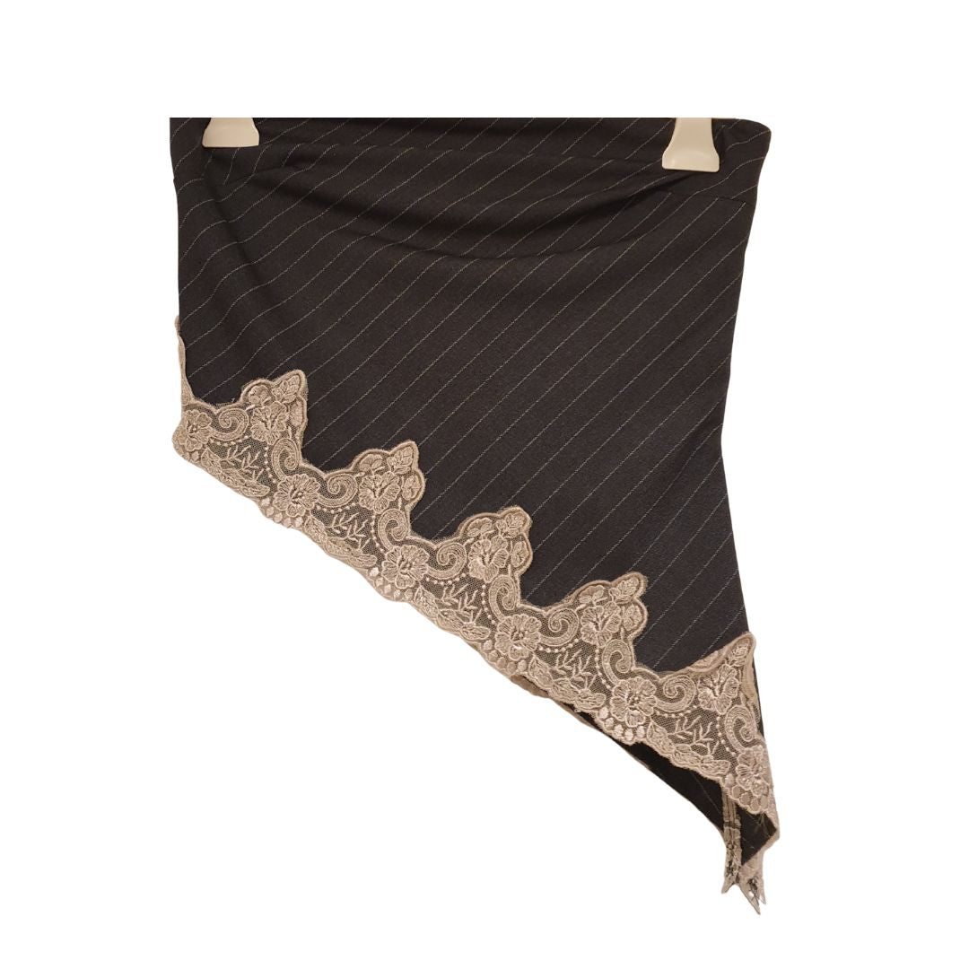 Bustier gessato asimmetrico HaveOne