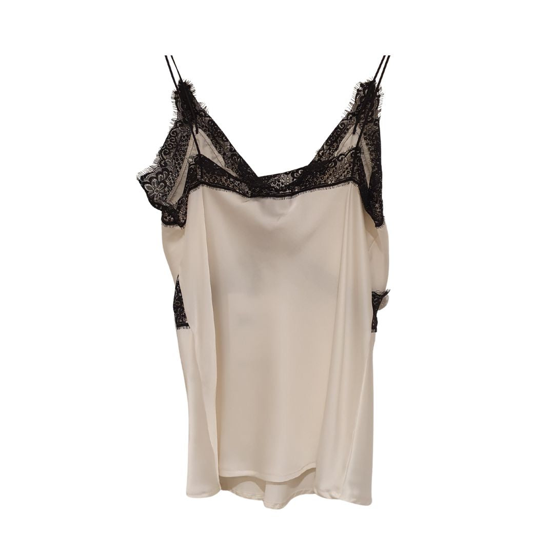 Top lucido con pizzo HaveOne