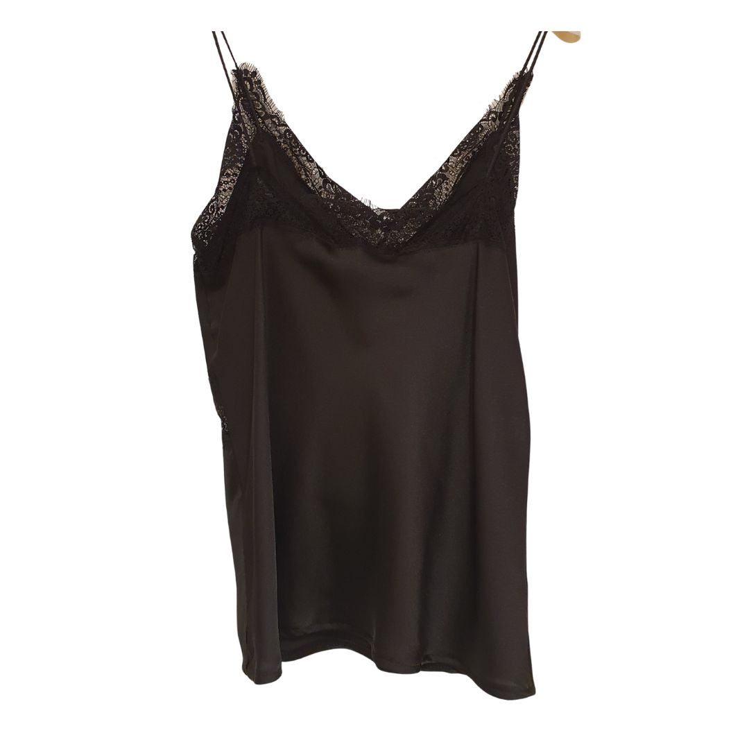 Top lucido con pizzo HaveOne