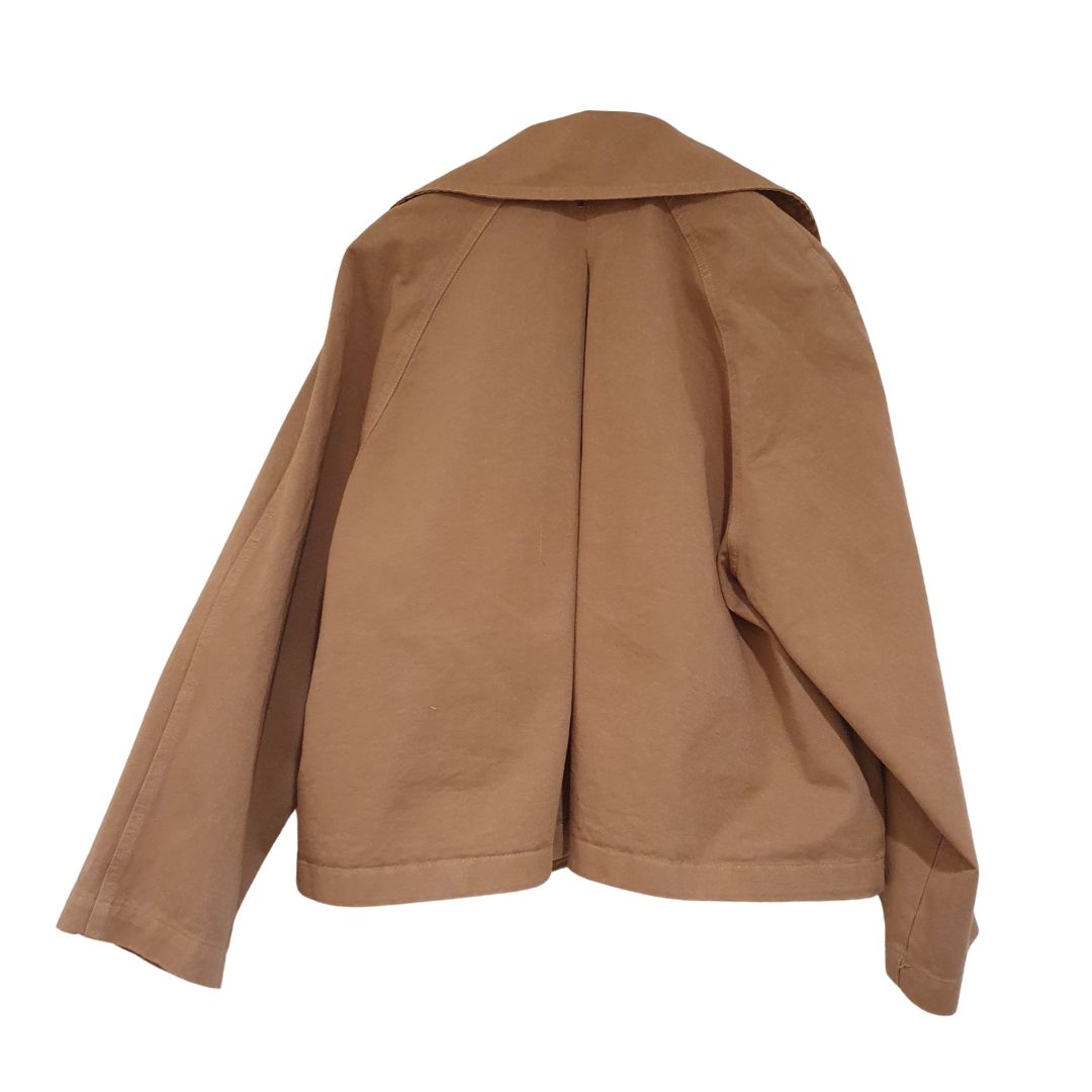 Trench cammello con ricamo Philia Loft