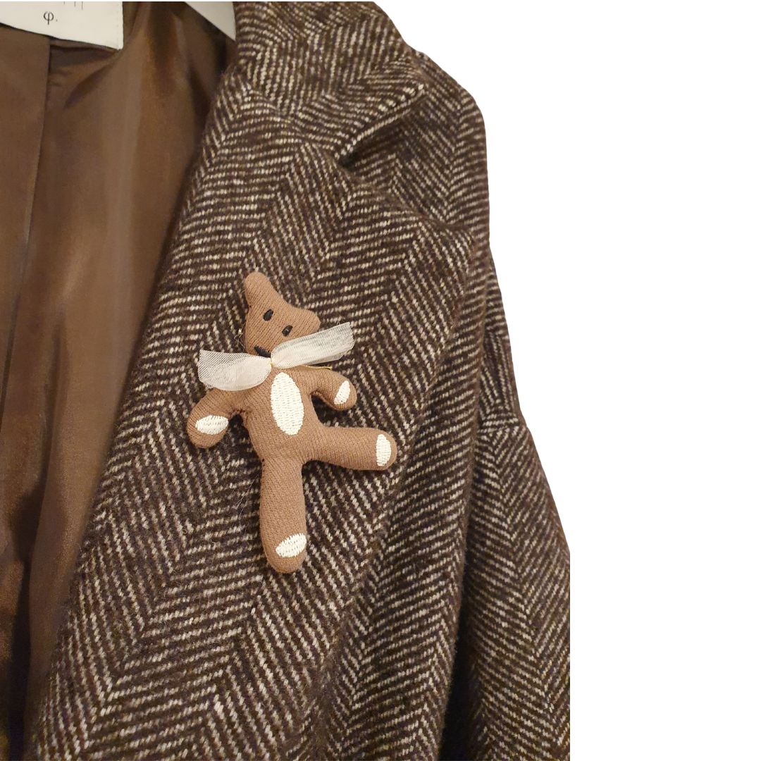 Cappotto lungo spigato Philia Loft