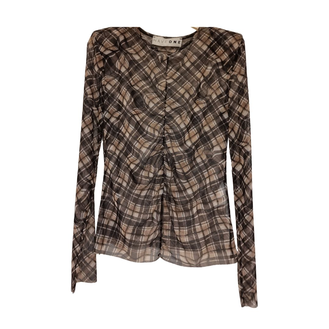 Sottogiacca in tulle check HaveOne