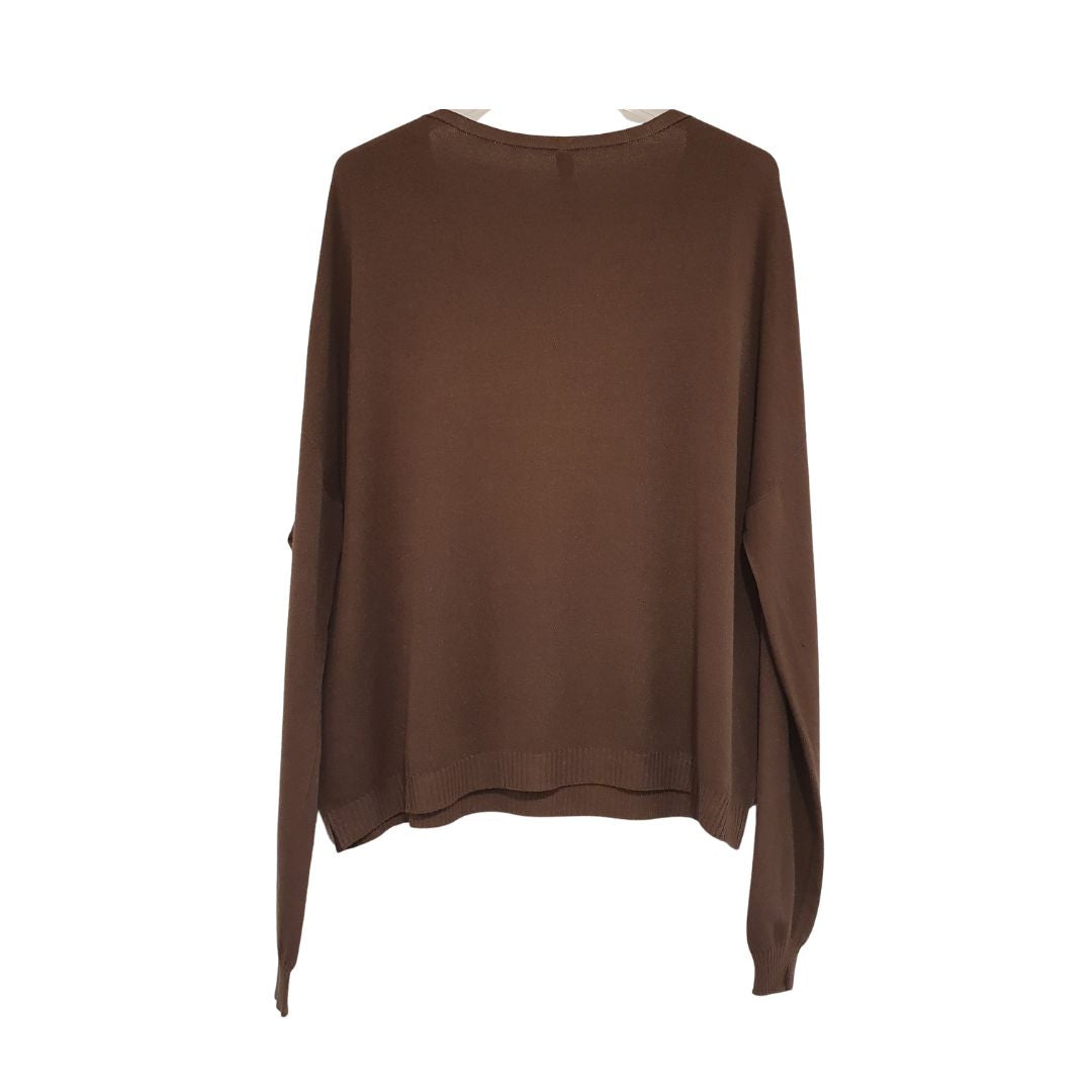 Maglia over scollo a v Tensione In