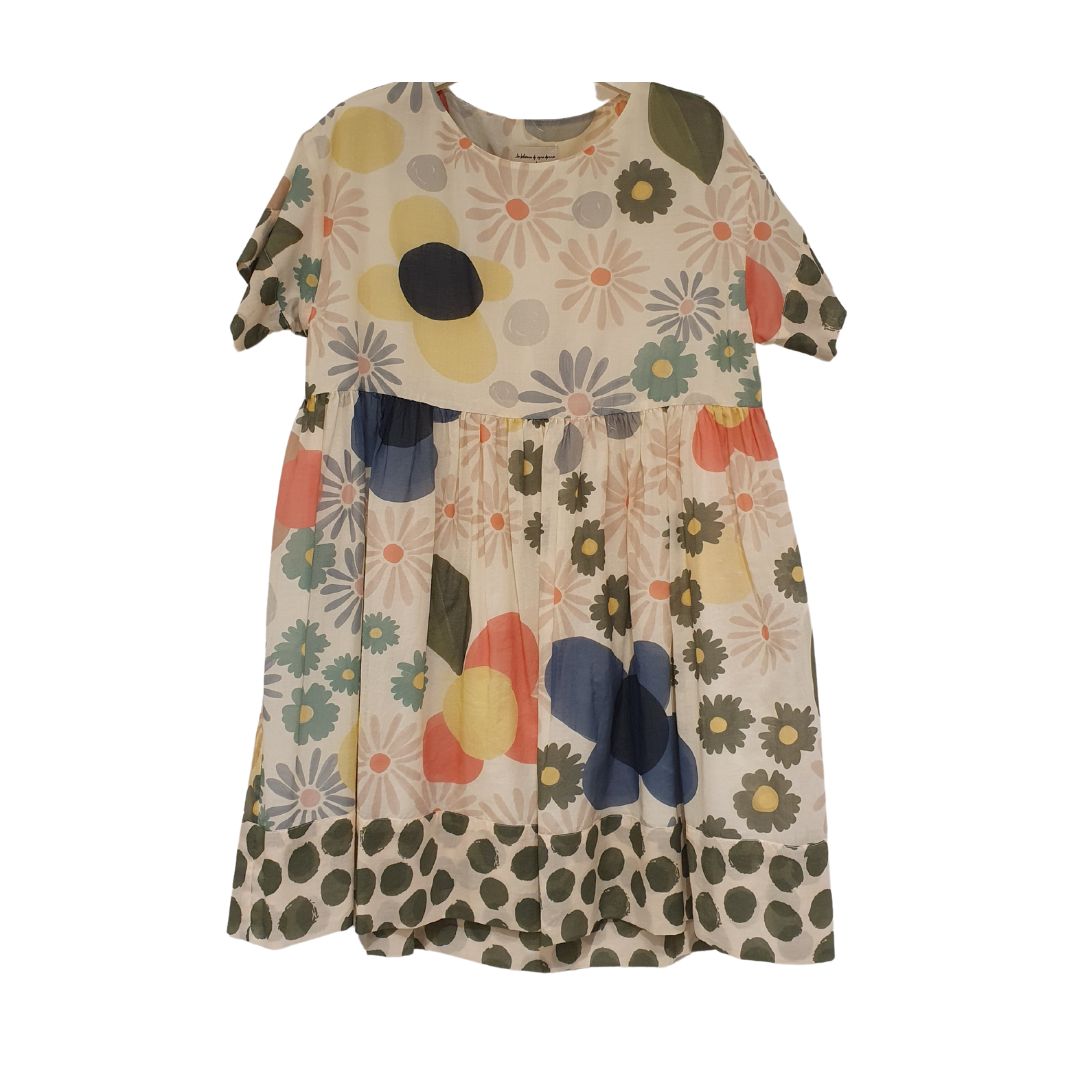 Minidress in mussola di cotone fantasia Alessia Santi