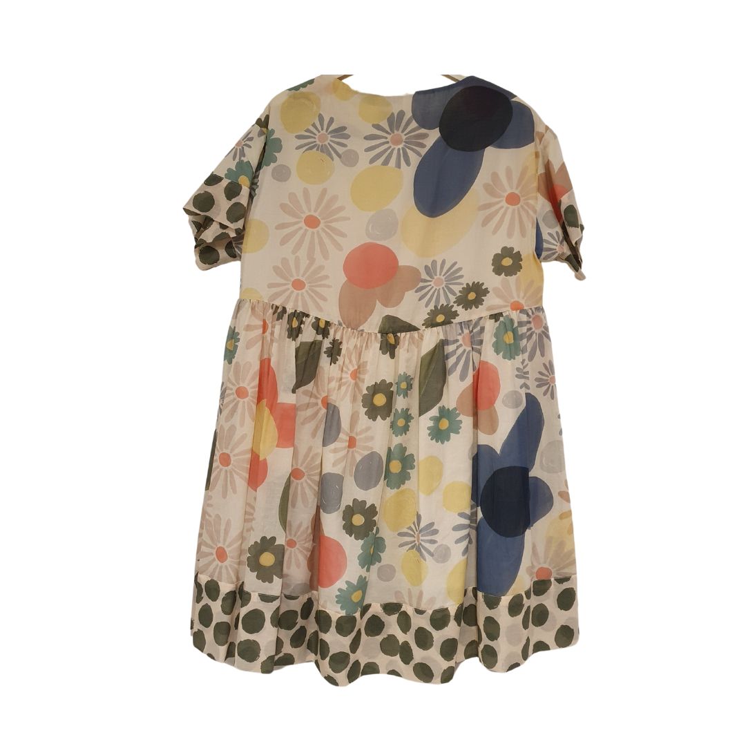 Minidress in mussola di cotone fantasia Alessia Santi