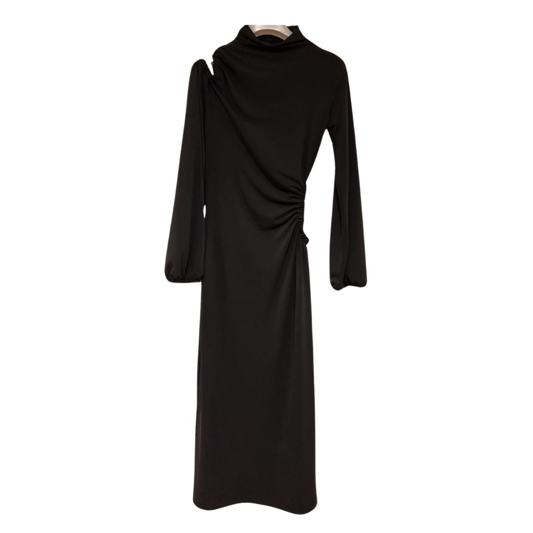 Abito lungo nero con cut out SoAllure